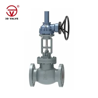 Valvola a globo azionata da ingranaggi